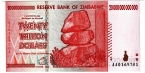 Зимбабве 20000000000000 долларов 2008