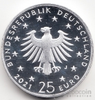 Германия 25 евро 2021 Рождение Христа