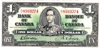 Канада 1 доллар 1937 (надрыв)