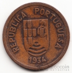 Индия - Португальская Индия 1 танга 1934