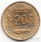 Коморские острова 20 франков 1964