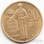Монако 20 сентим 1962