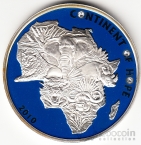 Кот-д’Ивуар 1000 франков 2010 Континент надежды