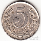 Колумбия 5 сентаво 1886 Тип А