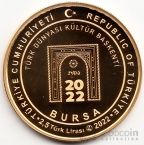 Турция 2,5 лиры 2022 Бурса (бронза)
