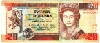 Белиз 20 долларов 1990