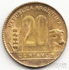 Аргентина 20 сентаво 1949