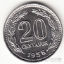 Аргентина 20 сентаво 1958