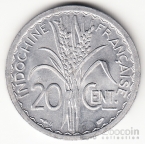Французский Индокитай 20 центов 1945 [1]