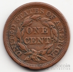 США 1 цент 1855