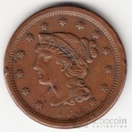 США 1 цент 1855