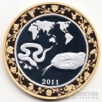 КНДР 30 вон 2011 Год змеи