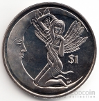 Брит. Виргинские острова 1 доллар 2012 Фея-Луна
