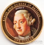 Острова Кука 1 доллар 2007 Правители - Король Георг III