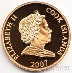 Острова Кука 1 доллар 2007 Правители - Королева Мария II