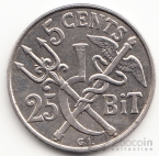 Индия - Датская Западная Индия 5 центов - 25 бит 1905