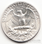 США 25 центов 1962 D
