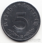 Германия 5 пфеннигов 1941 E (тип 2)