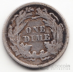 США 10 центов 1872