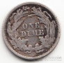 США 10 центов 1872