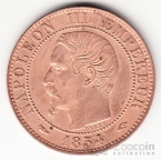 Франция 5 сентим 1854
