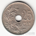 Бельгия 25 сентим 1929 Belgie