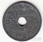 Тунис 20 сентим 1942 Оккупация