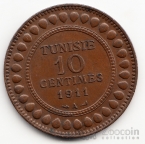 Тунис 10 сентим 1911 [2]