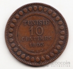 Тунис 10 сентим 1903