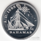 Багамские острова 1 крона 1808 (пробная, медно-никелевый сплав)