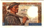 Франция 10 франков 1949
