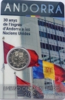 Андорра 2 евро 2023 Вступление Андорры в ООН (блистер)