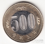 Япония 500 иен 2023