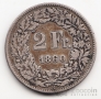 Швейцария 2 франка 1860