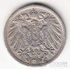 Германия 10 пфеннигов 1907 A