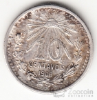 Мексика 10 сентаво 1906