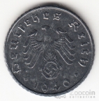 Германия 5 пфеннигов 1940 D (тип 2)