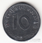 Германия 10 пфеннигов 1944 A