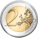Эстония 2 евро 2024 Василек