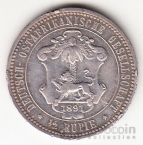 Немецкая Восточная Африка 1/2 рупии 1891