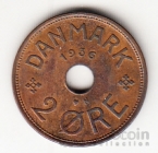 Дания 2 оре 1936