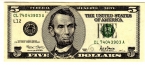 США 5 долларов 2001