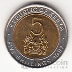 Кения 5 шиллингов 1997