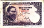 Испания 25 песет 1954