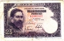 Испания 25 песет 1954
