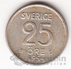 Швеция  25 оре 1954