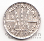 Австралия 3 пенса 1942