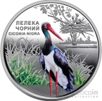 Украина 5 гривен 2024 Флора и фауна - Черный Аист