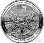 Украина 5 гривен 2024 Флора и фауна - Черный Аист