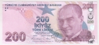 Турция 200 лир 2009 (2022)